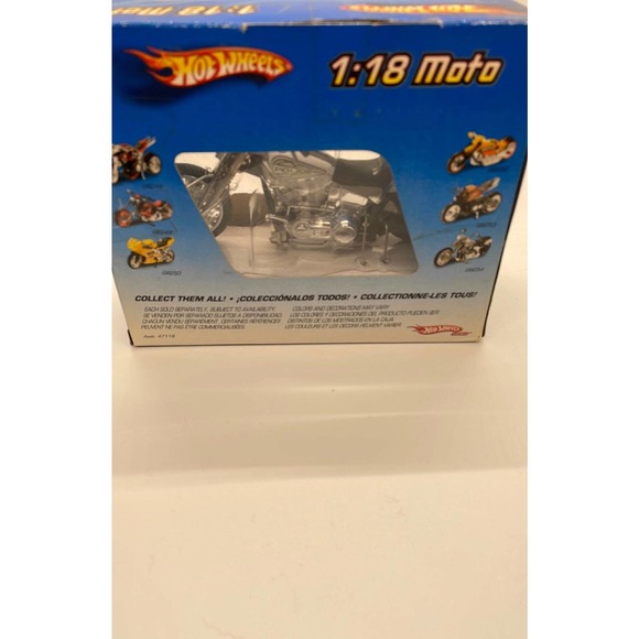 Hot Wheels Blacktop Chopper Diecast Police Motorcycle 1:18 2004 Mattel China NIB - Picture 5 of 5